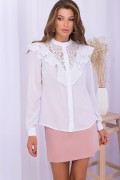Блуза Фезалия д/р GL71236 цвет белый