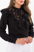 Блуза Фезалия д/р GL71237 цвет черный
